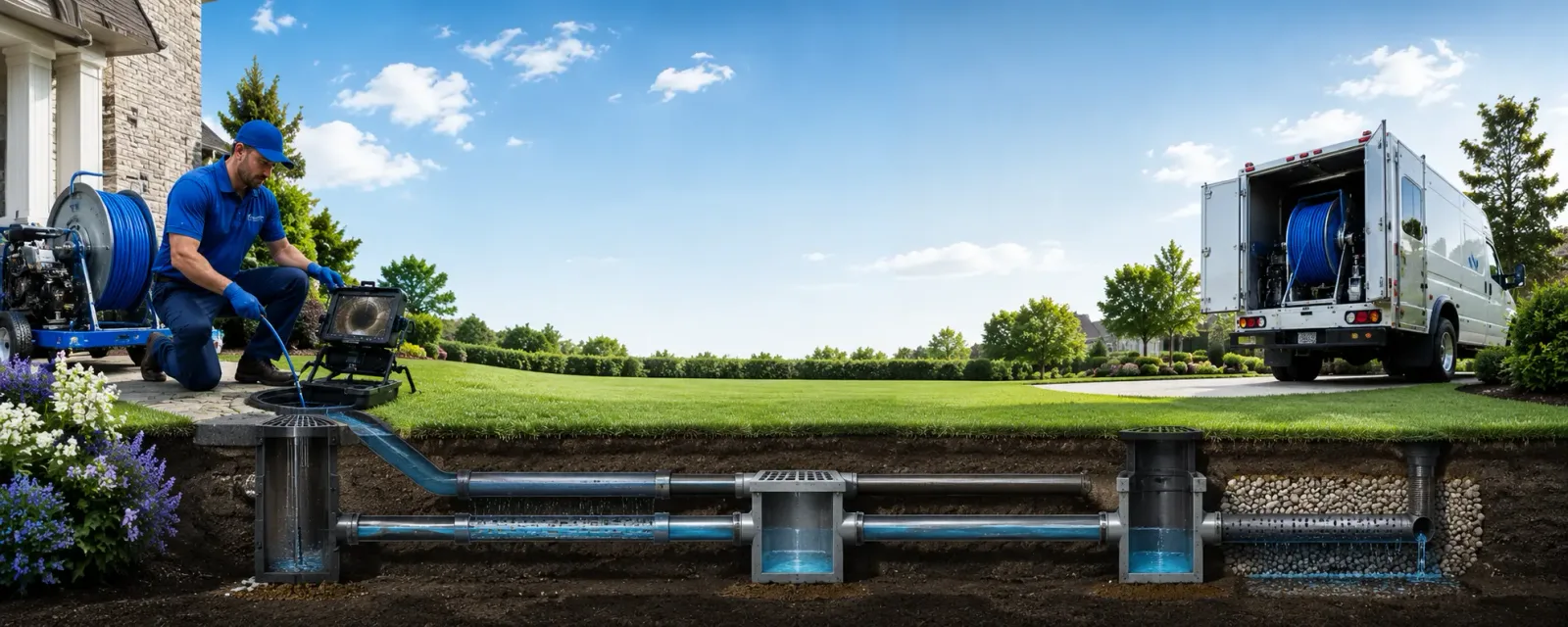 Outdoor drain cleaning information for Easton, ME
